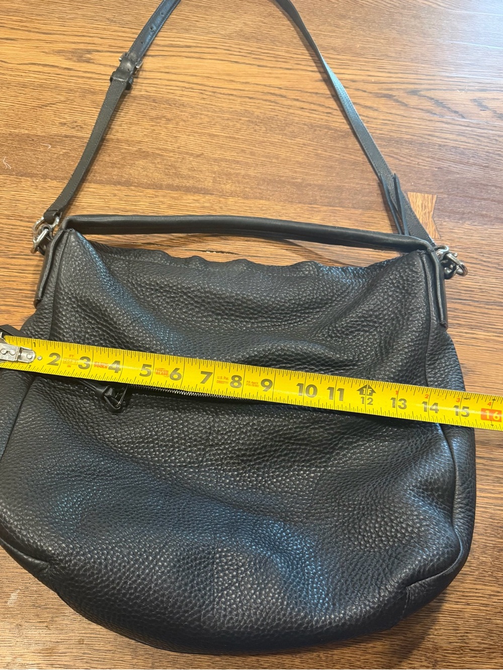 Coach Black Pebbled Leather Shoulder Hobo - Picture 7 of 8